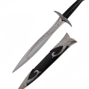 15 3/4" Short Fantasy Elven Sword Dagger W/ Scabbard