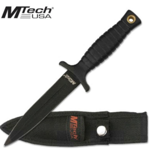 7 Inch 440 Stainless Steel Teflon Coat Blood Groove Boot Knife