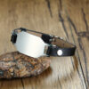 Mens Stainless Steel Adjustable Leather Bracelet - Image 3