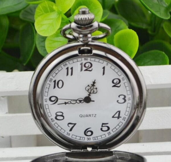 Unisex Quartz Bronze Double Sided Pocket Watch - Image 2