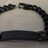 Unisex Black Stainless Steel Chain Blank - Image 4